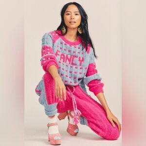 LoveShackFancy Ellyn Crewneck Pullover